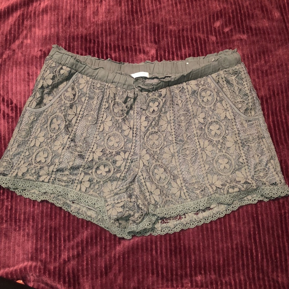 Blue Lace Shorts